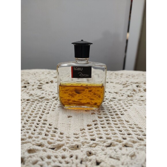 Vintage Tabu by Dana Eau de Cologne Perfume Splash 2 oz Dabber 55% FULL - Picture 3 of 11
